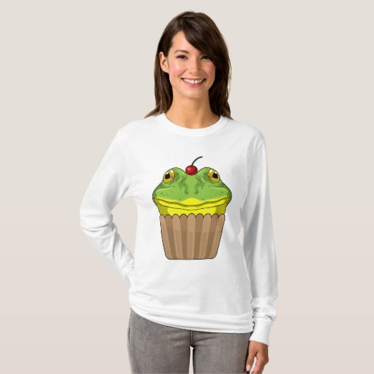 Kikker met Muffin T-shirt (Voorkant volledig)