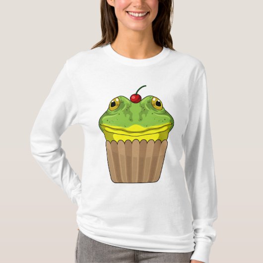 Kikker met Muffin T-shirt (Voorkant)