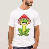 Kikker met paddenstoel t-shirt (Voorkant)