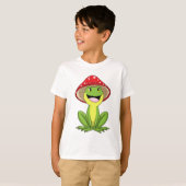 Kikker met paddenstoel t-shirt (Voorkant volledig)