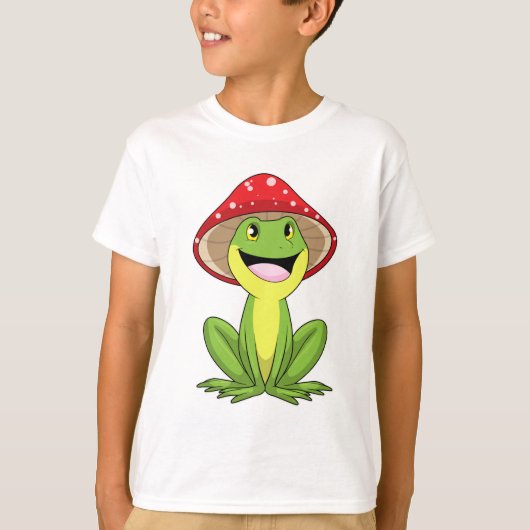 Kikker met paddenstoel t-shirt (Voorkant)