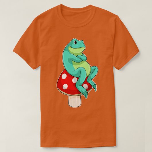Kikker met paddenstoel t-shirt (Design voorkant)