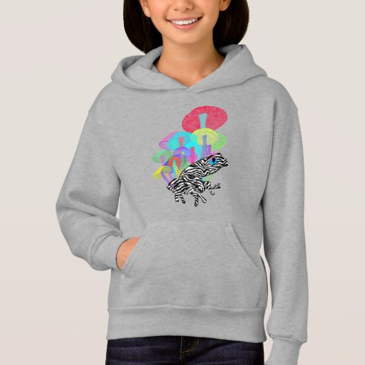 Kikker met paddenstoelen in Neon Stijl (Voorkant)