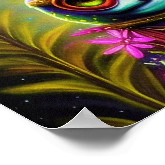 Kikker met pet poster (Hoek)