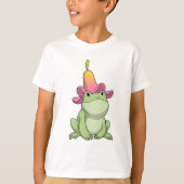 Kikker met Plumeria T-shirt (Voorkant)