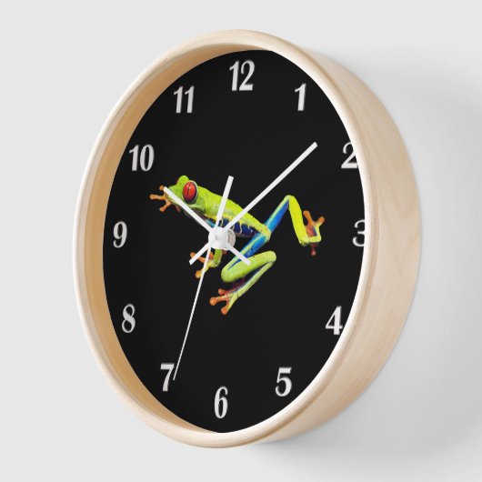 Kikker met rode, verven bomen (Hoek)