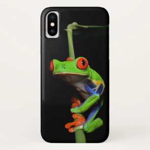Kikker met rode, verven bomen Case-Mate iPhone case