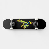 Kikker met rode, verven bomen persoonlijk skateboard (Horizontaal)