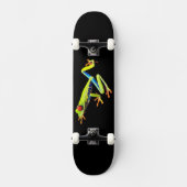 Kikker met rode, verven bomen persoonlijk skateboard (Voorkant)