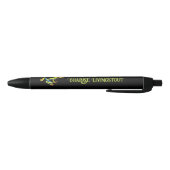 Kikker met rode, verven bomen zwarte inkt pen (Bodem)