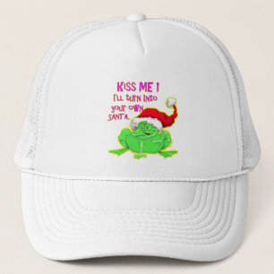 Kikker met Santa hat Funny gezegde Trucker Pet