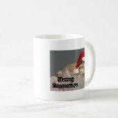 Kikker met Santa Hat Koffiemok (Voorkant rechts)