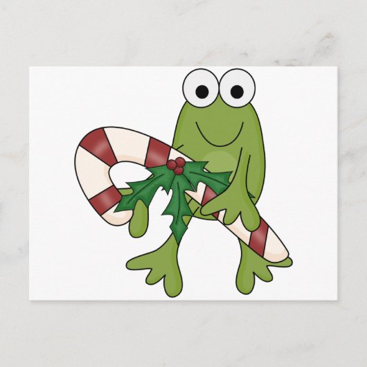 Kikker met snoepsuikerriet, T-shirts en cadeaus Briefkaart (Voorkant)