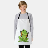 Kikker met vlinder schort (Gedragen)