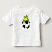 Kikker met Voetbal Kinder Shirts (Voorkant)