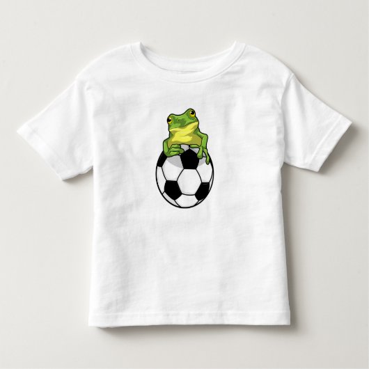Kikker met Voetbal Kinder Shirts (Voorkant)