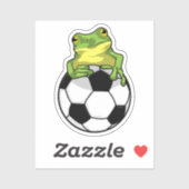 Kikker met Voetbal Sticker (Vel)