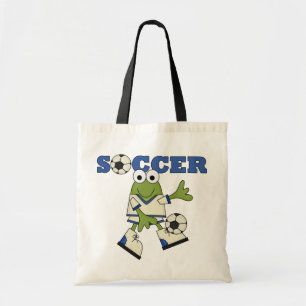 Kikker met Voetbal T-shirts en cadeautjes Tote Bag