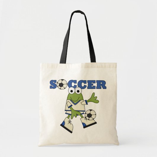 Kikker met Voetbal T-shirts en cadeautjes Tote Bag (Voorkant)