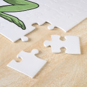 Kikker met volleybal legpuzzel (Zijkant)