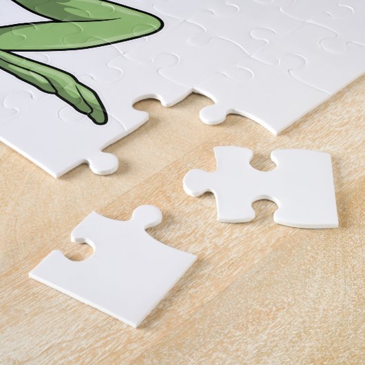 Kikker met volleybal legpuzzel (Zijkant)