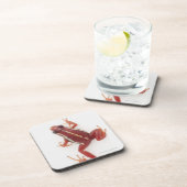 Kikker met witte streep onderzetter (Rechterzijde)