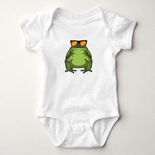 Kikker met zonnebril romper