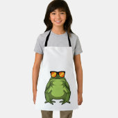 Kikker met zonnebril schort (Insitu)