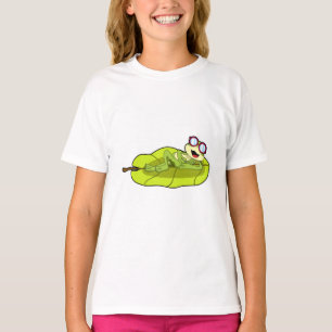 Kikker met zonnebril t-shirt