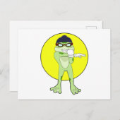 Kikker met zwembril briefkaart (Voorkant / Achterkant)