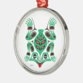 Kikker Metalen Ornament (Links)