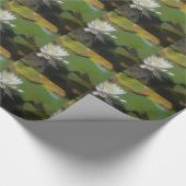 Kikker Natuur water Lily Lotus Flower Cadeaupapier (Hoek)