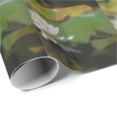 Kikker Natuur water Lily Lotus Flower Cadeaupapier (Rol Hoek)