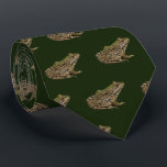 Kikker Neck Tie Stropdas<br><div class="desc">Een foto van een mooie groene en bruine kikker!</div>
