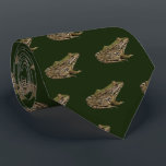 Kikker Neck Tie Stropdas<br><div class="desc">Een foto van een mooie groene en bruine kikker!</div>