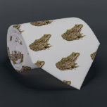 Kikker Neck Tie Stropdas<br><div class="desc">Een foto van een mooie groene en bruine kikker!</div>