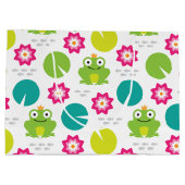 Kikker & Nenuphar naadloos patroonpatroon Groot Cadeauzakje (Achterkant)