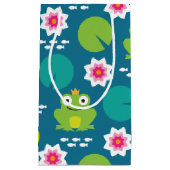 Kikker & Nenuphar naadloos patroonpatroon Klein Cadeauzakje (Voorkant)