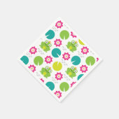 Kikker & Nenuphar naadloos patroonpatroon Servet (Hoek)