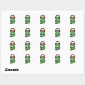 Kikker Niet Storen Ronde Sticker (Vel)
