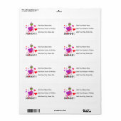 Kikker nieuwe mammie-cadeaus etiket (Full Sheet)