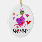 Kikker nieuwe mammie-cadeaus keramisch ornament (Rechts)