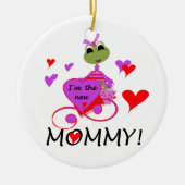 Kikker nieuwe mammie-cadeaus keramisch ornament (Voorkant)