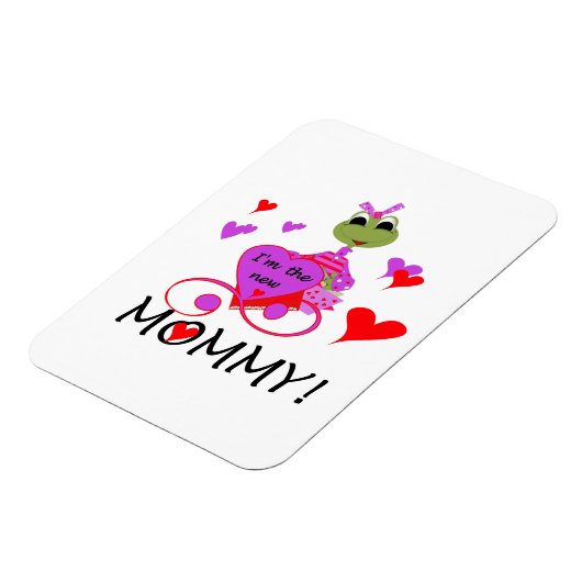 Kikker nieuwe mammie-cadeaus magneet (Linkerzijde)