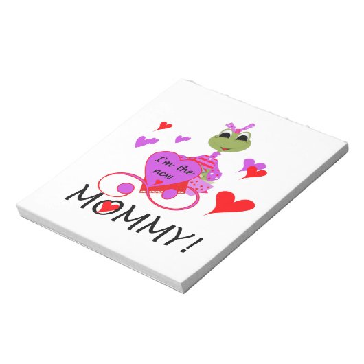 Kikker nieuwe mammie-cadeaus notitieblok (Linkerzijde)