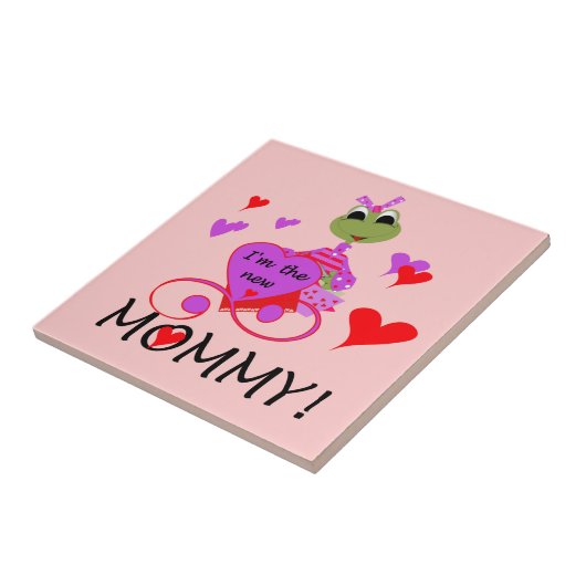 Kikker nieuwe mammie-cadeaus tegeltje (Zijkant)