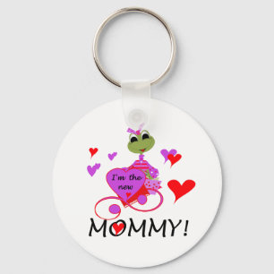 Kikker nieuwe mammie T-shirts en cadeautjes Sleutelhanger