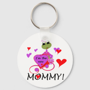 Kikker nieuwe mammie T-shirts en cadeautjes Sleutelhanger