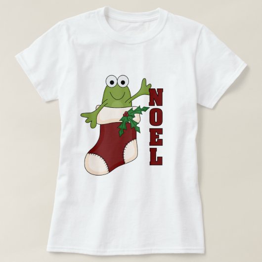 Kikker Noel Vakantie Tshirts en geschenken (Design voorkant)