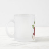 Kikker Noel Vakantie Tshirts en geschenken Matglas Koffiemok (Links)